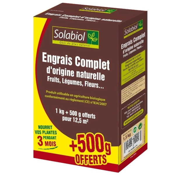 Engrais complet 1 kg - Engrais BIO
