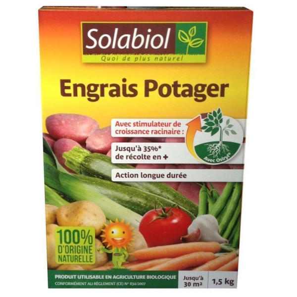 Engrais Potager avec Osiryl® 1.5 Kg - Engrais BIO