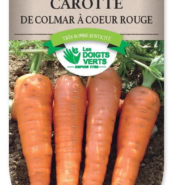 CAROTTE Colmar a coeur rouge 2 - FRAIS DE PORT OFFERT Graines potagères