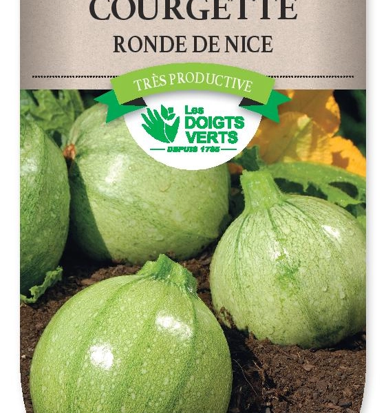 COURGETTE ronde de Nice - FRAIS DE PORT OFFERT Graines potagères